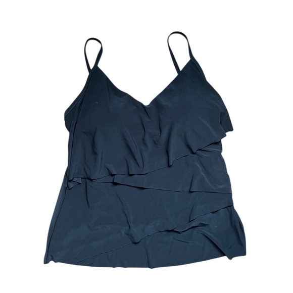 MiracleSuit Chloe Black Tankini Swim Top Size 10 NWT - Picture 2 of 8